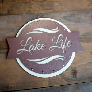 Lake Life Metal Wall Art - Indoor/Outdoor