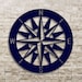 Vintage Nautical Compass Rose - Metal Wall Art - Nautical Compass Retro ...