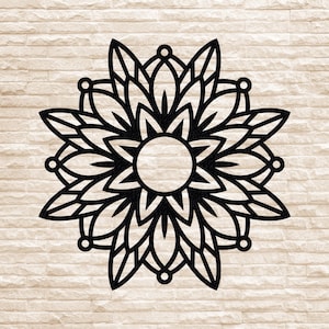 MANDALA METAL ART | Solar Flare Mandala | Aesthetic Wall Hanging | Mandala Flower
