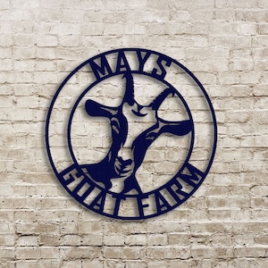 Goat Farm Theme Sign Wall Art