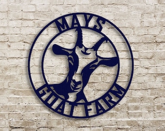 Goat Farm Theme Sign Wall Art