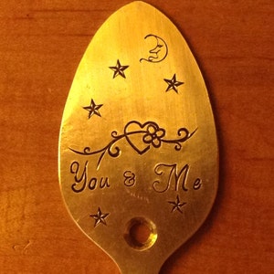 You & Me! Vintage spoon hook,silver plated