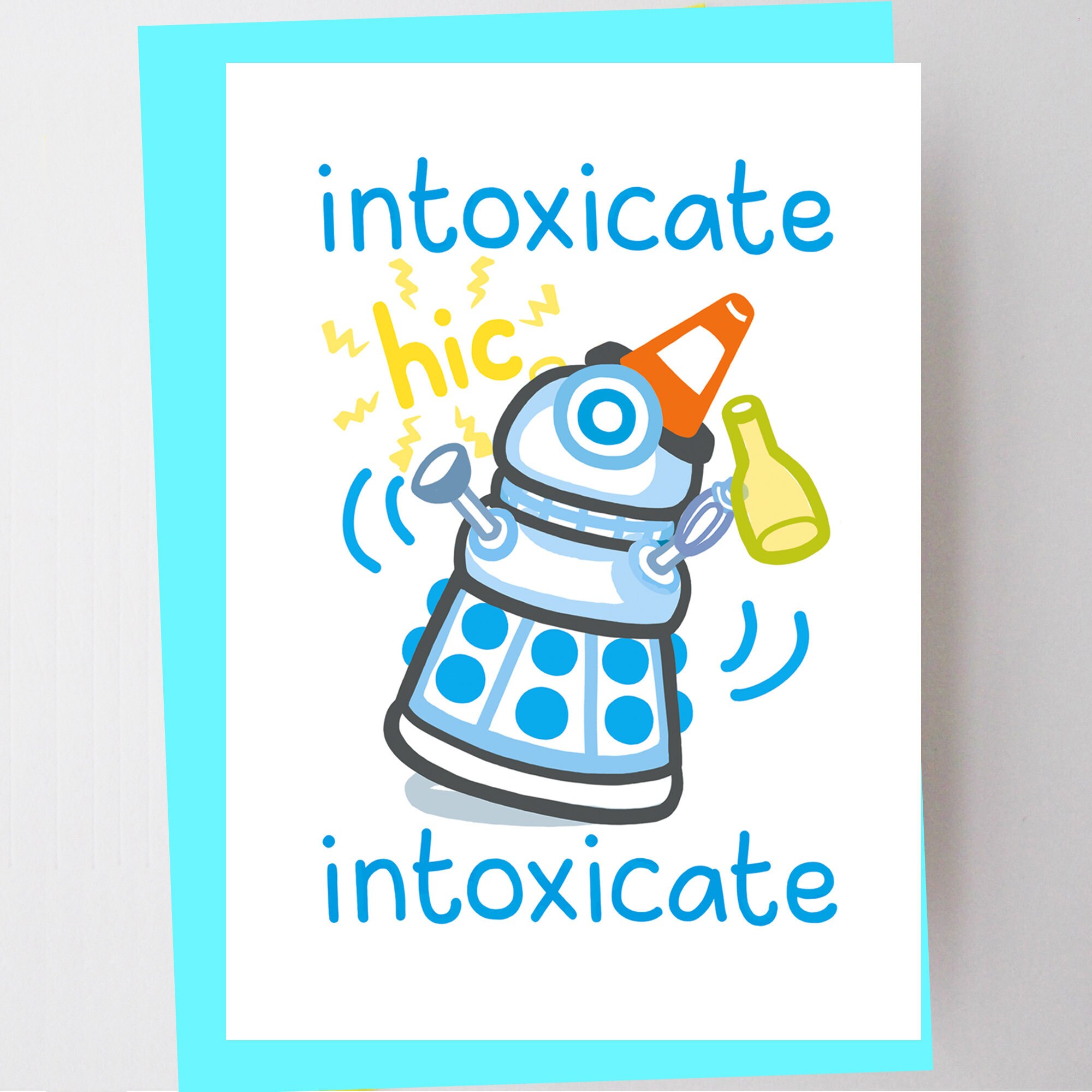 Funny Dr Who Birthday Card Nerdy Birthday Dalek Birthday | Etsy