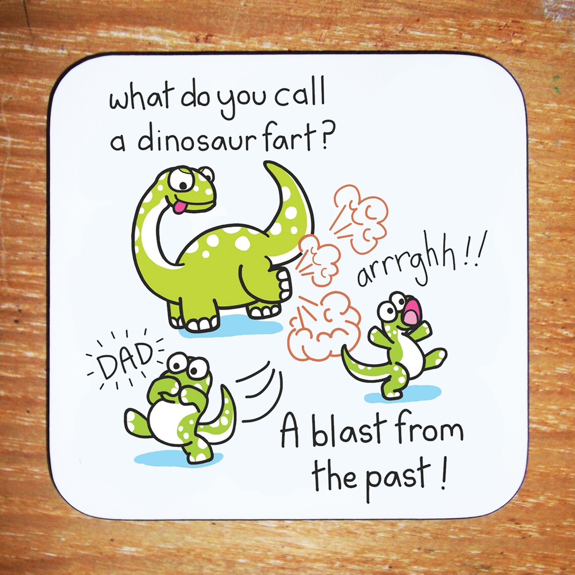 Funny Gift for Dad Small Gift Dinosaur Farting Dad Joke Etsy