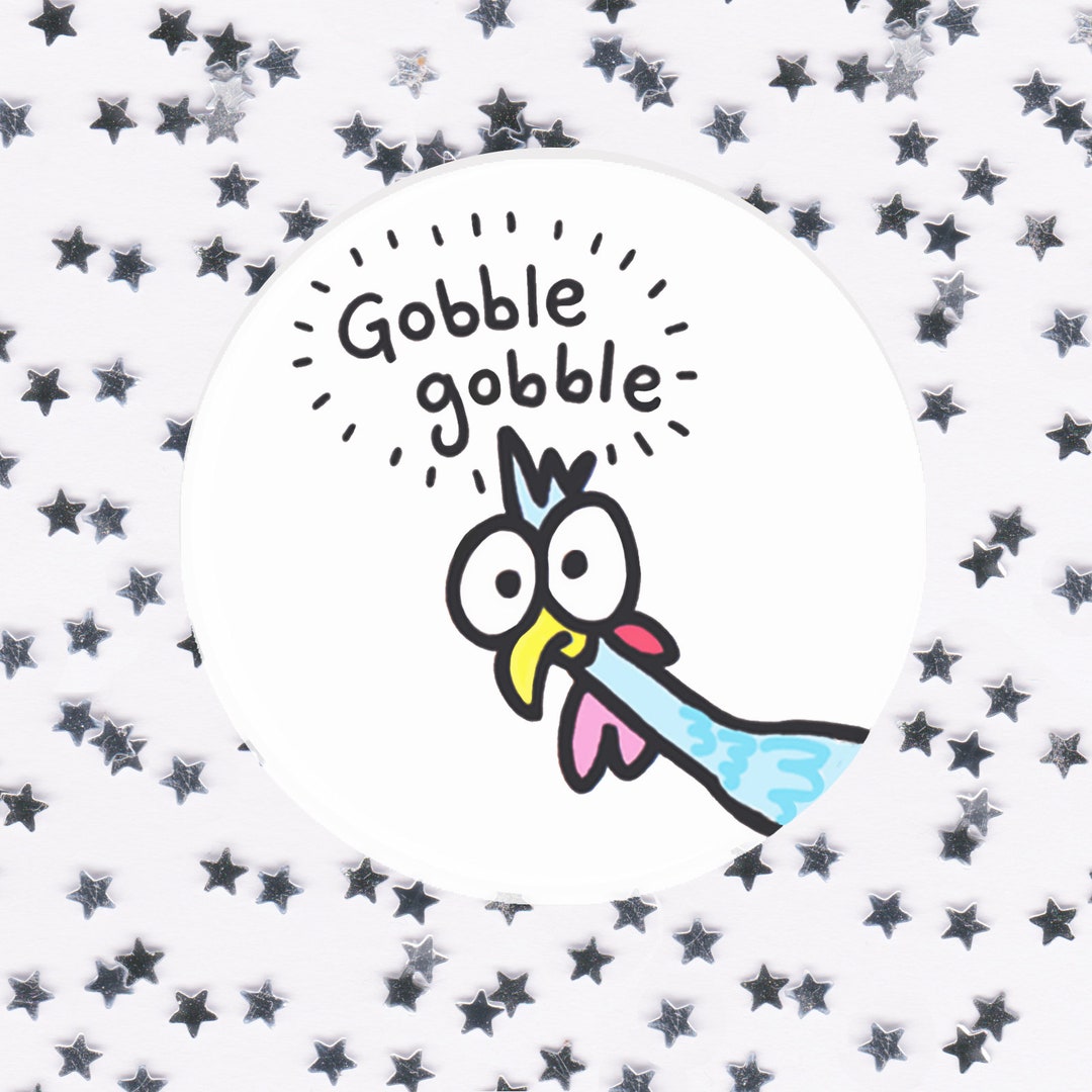 Funny Christmas Badges Xmas Turkey Badge Christmas Pin Etsy