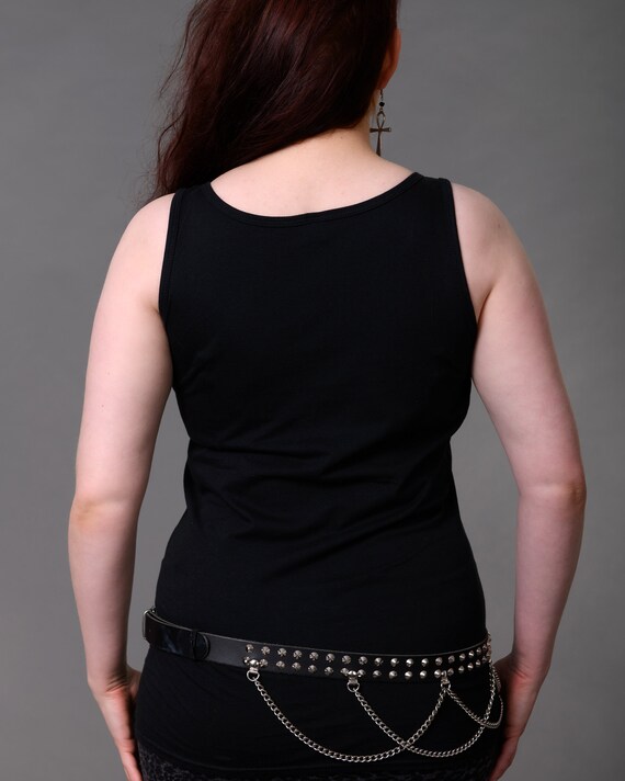 Cute black tank tops online