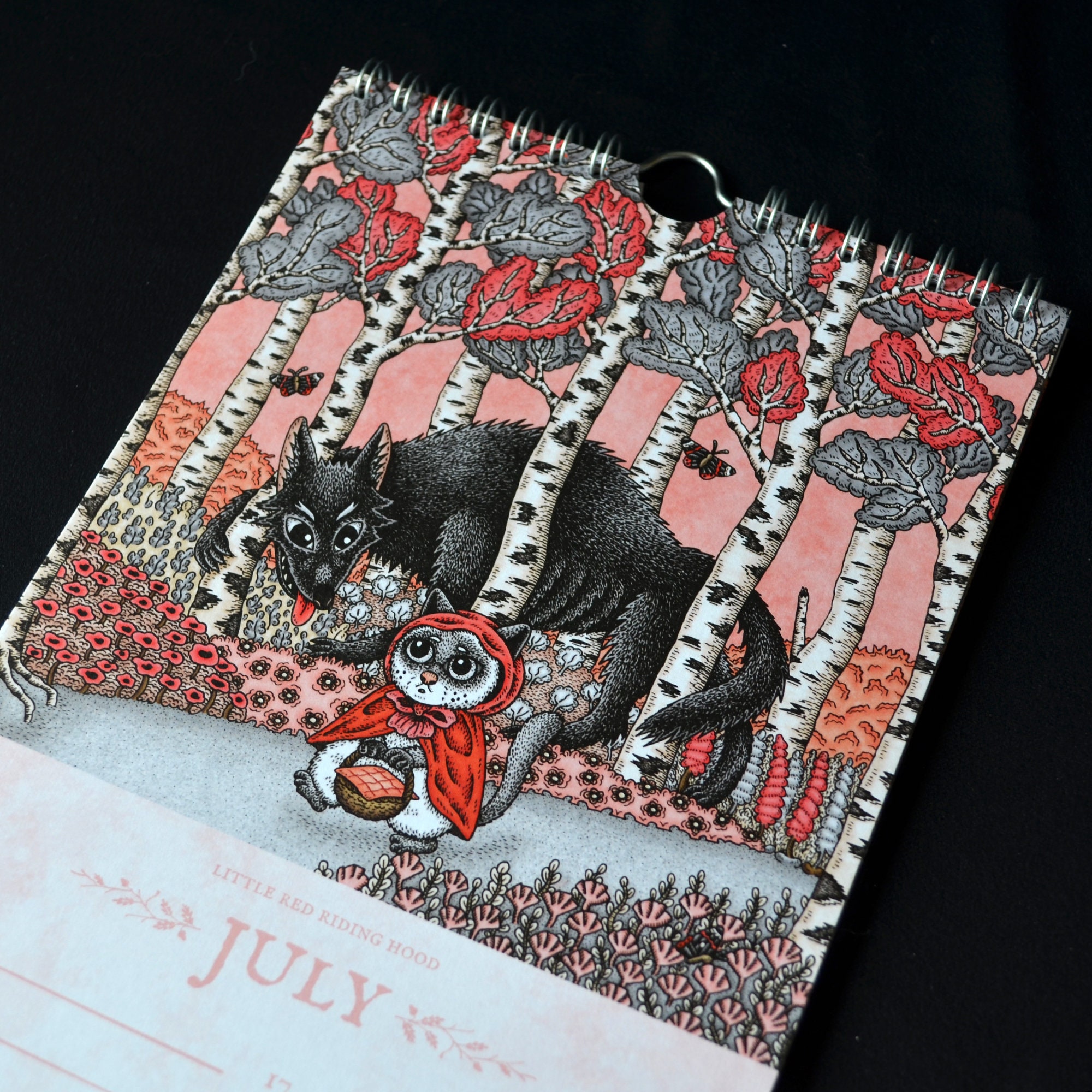 Cat Tales Calendar Birthday Calendar Perpetual Calendar Etsy