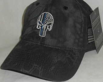 Blue Lives Matter Hat Kryptek Punisher 