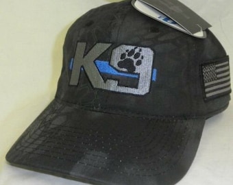 K9 hat - SARS Hat K 9 - K9 Blue Line hat - Search and Rescue hat - Back The Blue - K9 Hat - Thin Blue Line - Firefighter - Kryptek Punisher