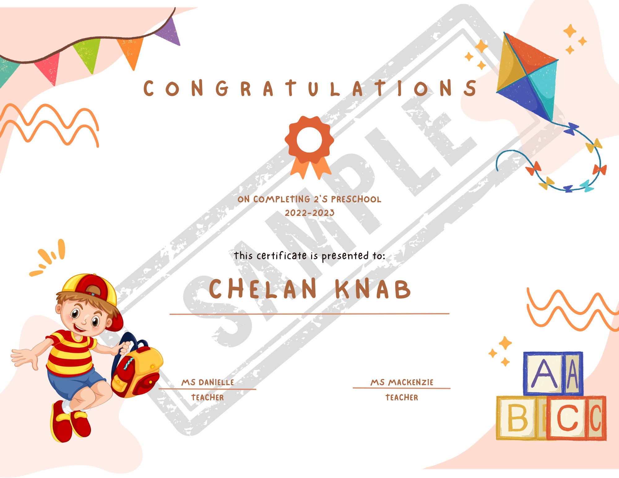 School Year Completion Certificate - Etsy