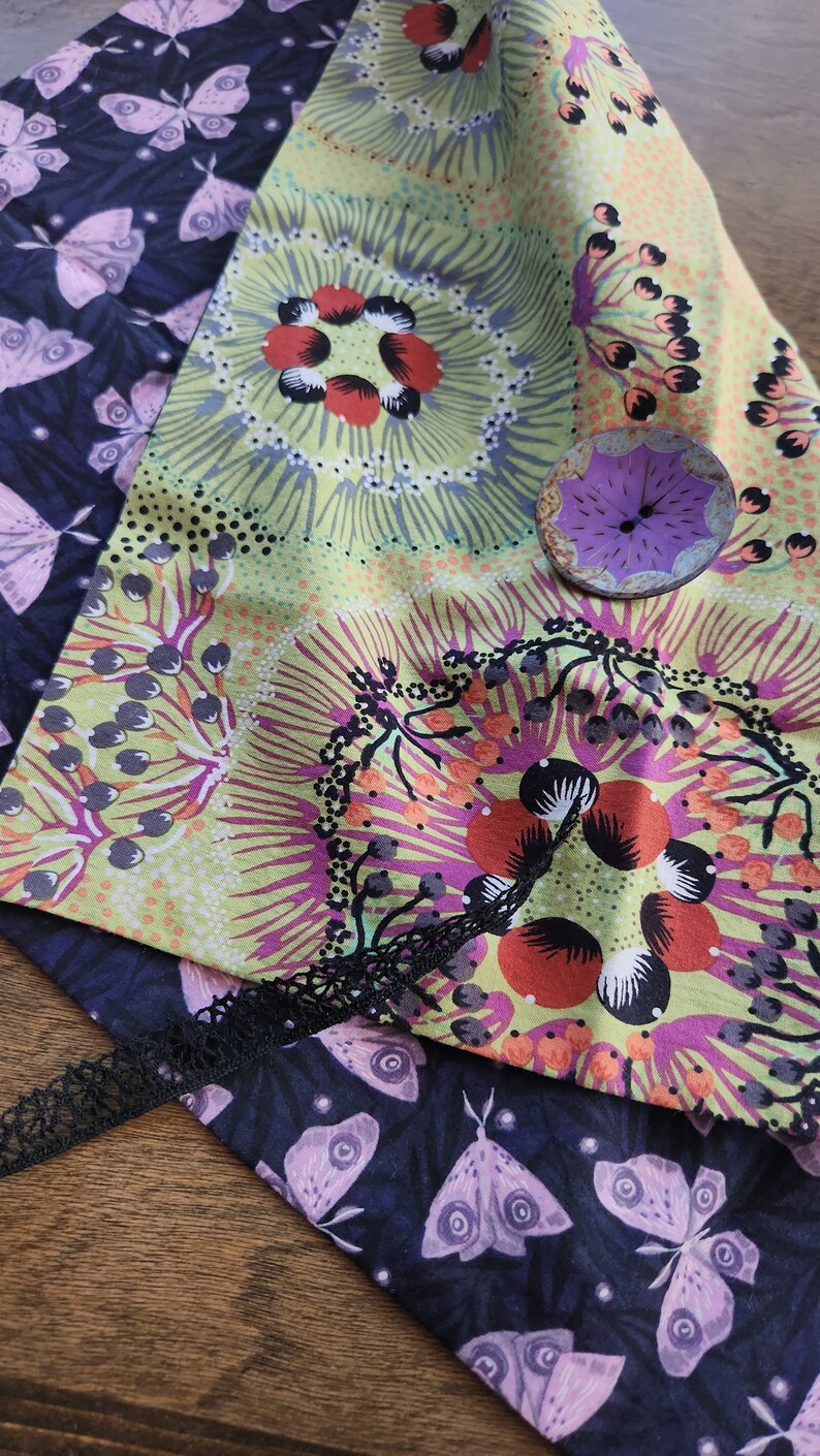 Hand Made Tarot/oracle Deck Wrap/ Divining Cloth. 18