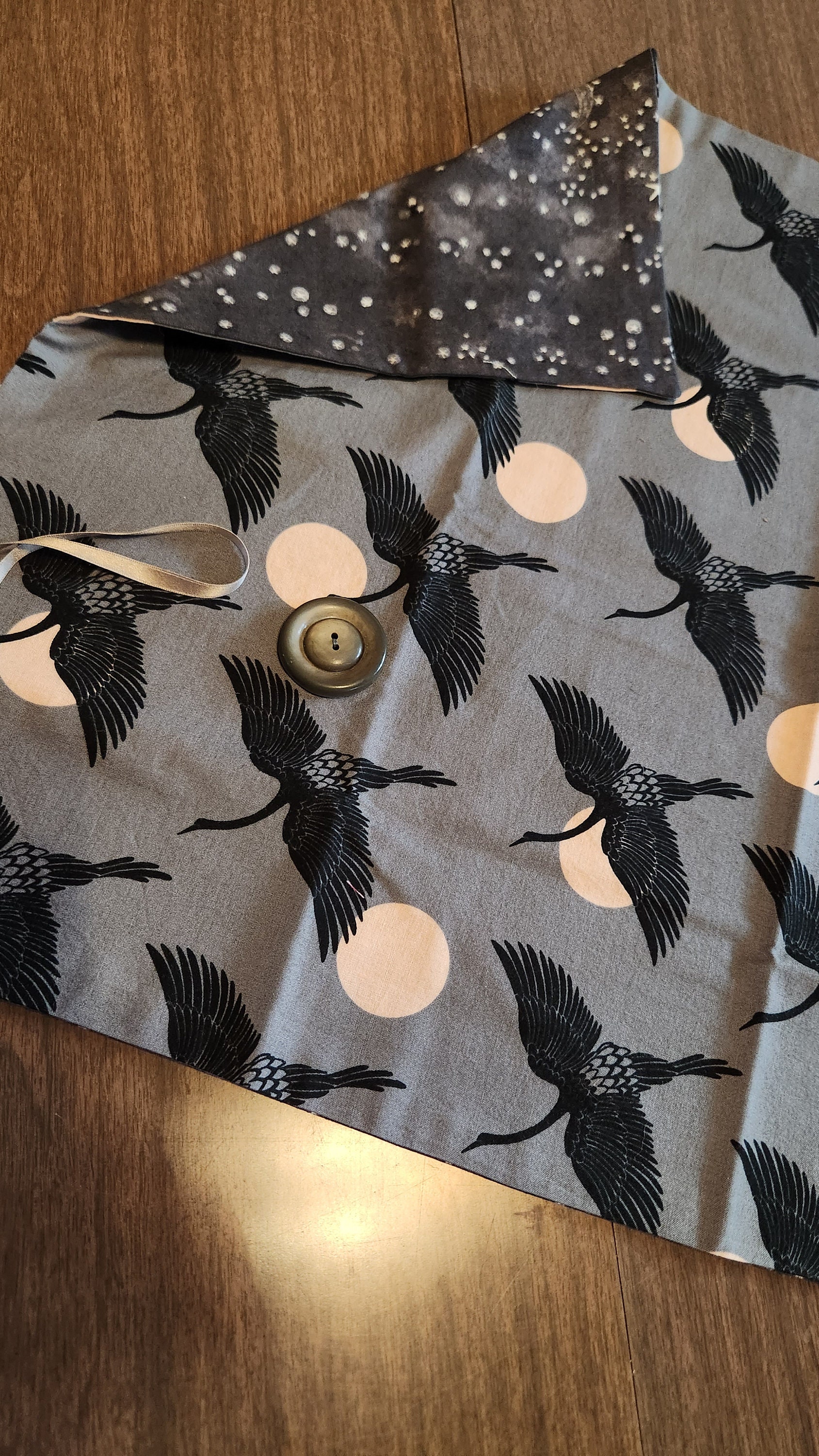 Hand Made Crane Tarot/oracle Deck Wrap/ Divining Cloth. 18
