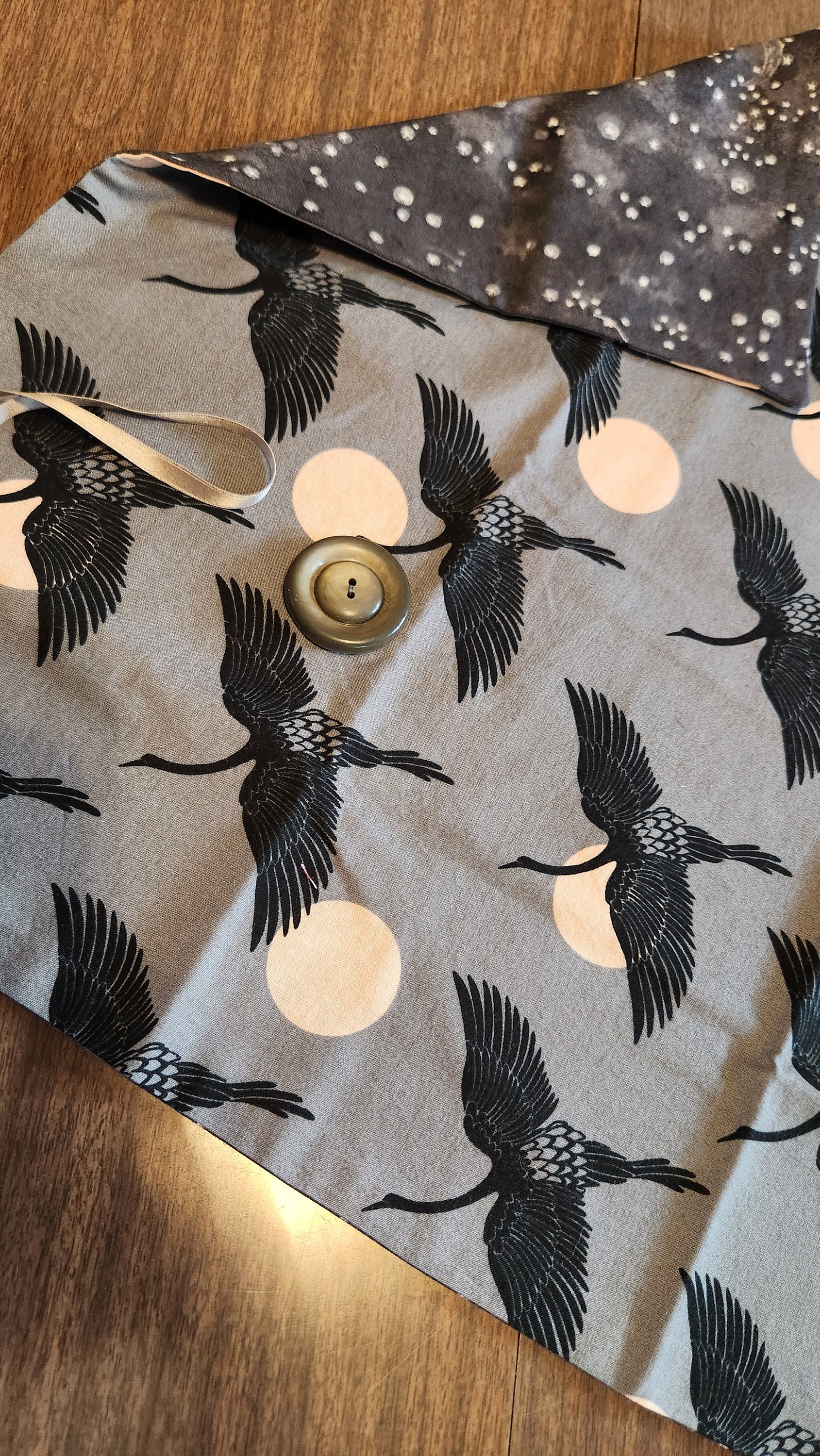 Hand Made Crane Tarot/oracle Deck Wrap/ Divining Cloth. 18