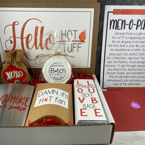 Menopause Survival Kit Funny Mothers Day Gift Humorous Hot Etsy