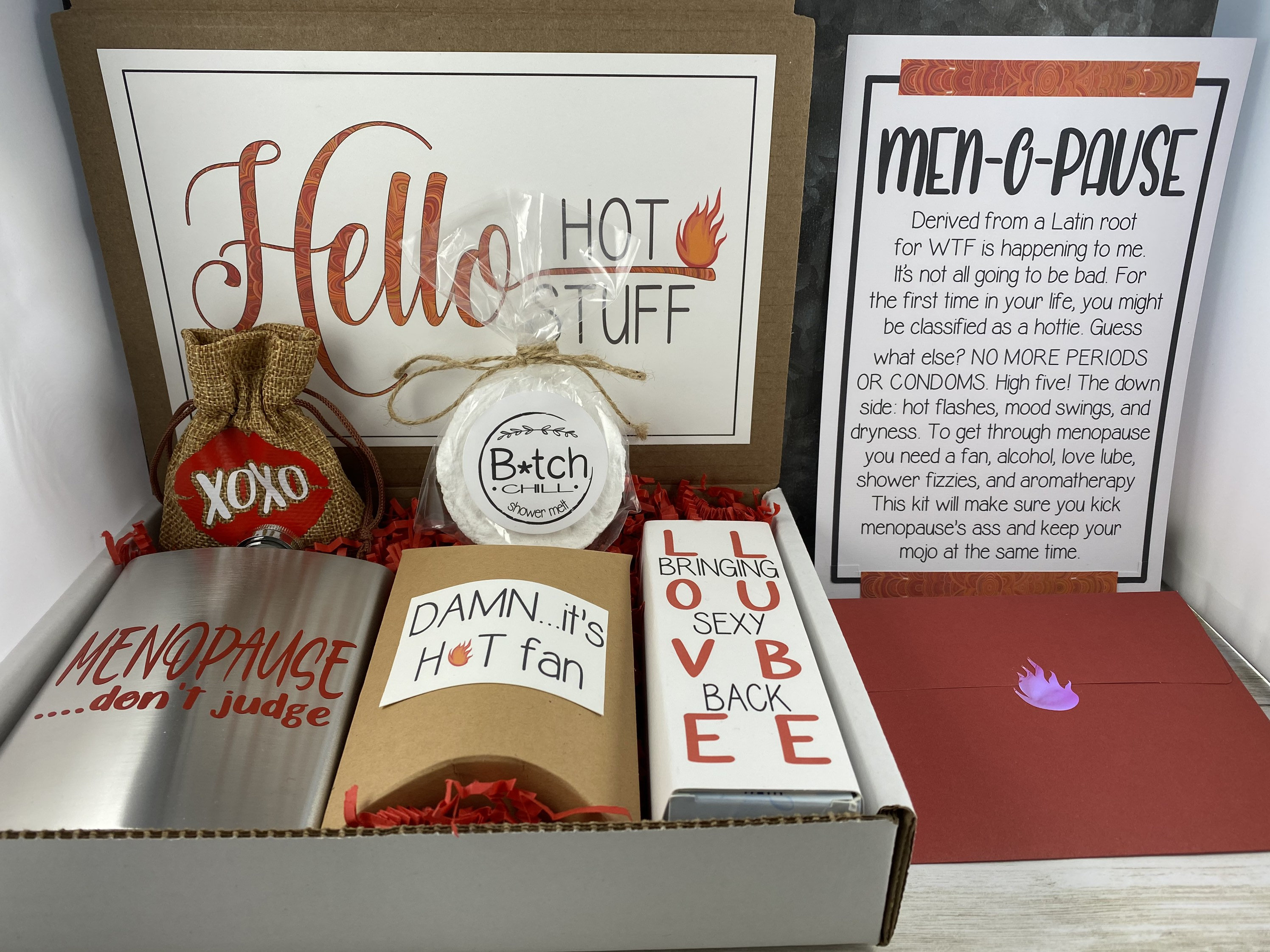 Menopause Survival Kit Funny Mothers Day Gift Humorous Hot Etsy UK