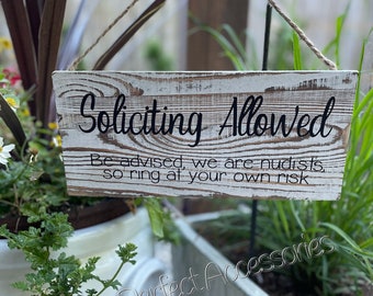 Funny Solicitation Sign, Funny Front Door Sign, Porch Sign, Porch Humor, Farmhouse Porch Sign, Rustic Front Door Sign