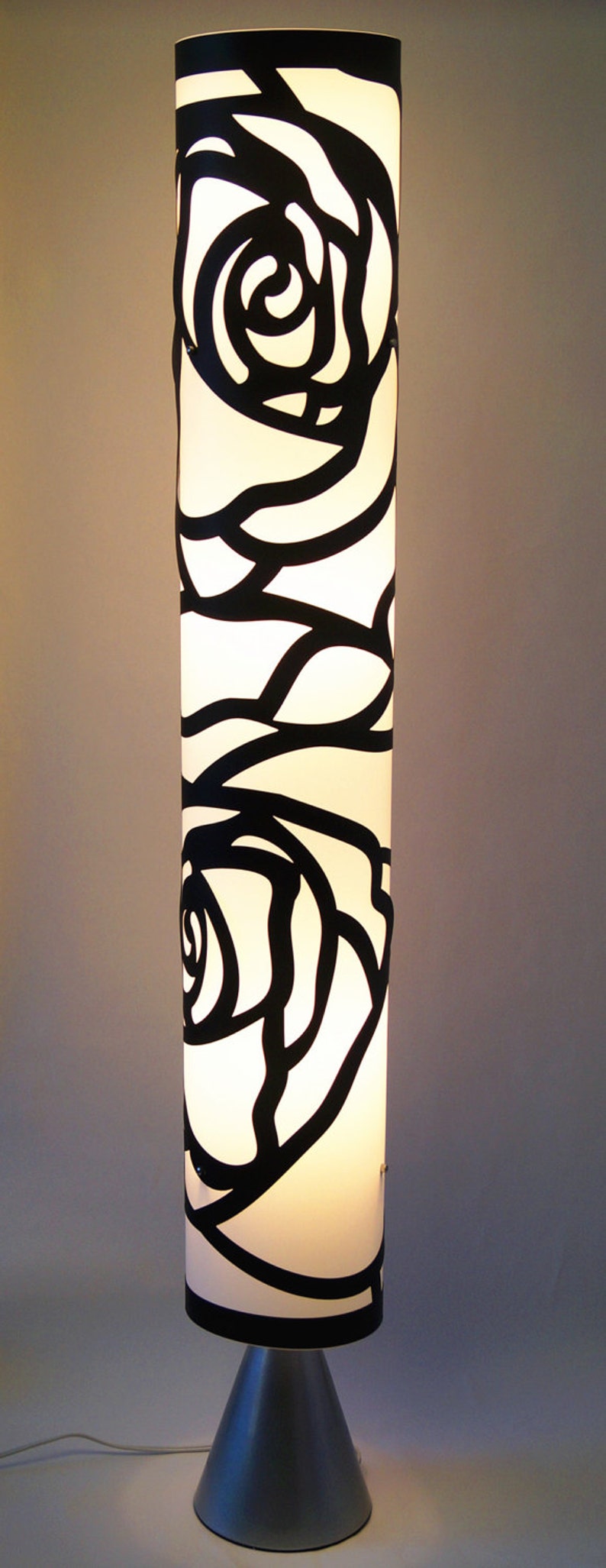 White Floor Lamp HBK006L Modern Contemporary Art Decor Etsy
