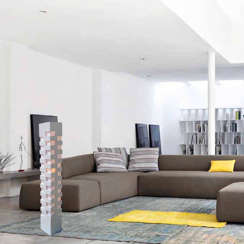 Led White Modern Contemporary Floor Lamp Zk005l Decor Design Lighting For Living Family Room Bedroom