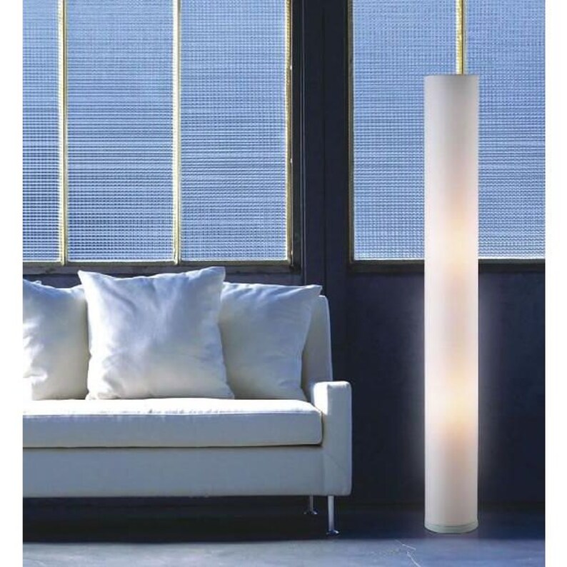 White Thin Column Floor Lamp Jk125l Modern Contemporary Lighting For Living Room Bedroom Corner