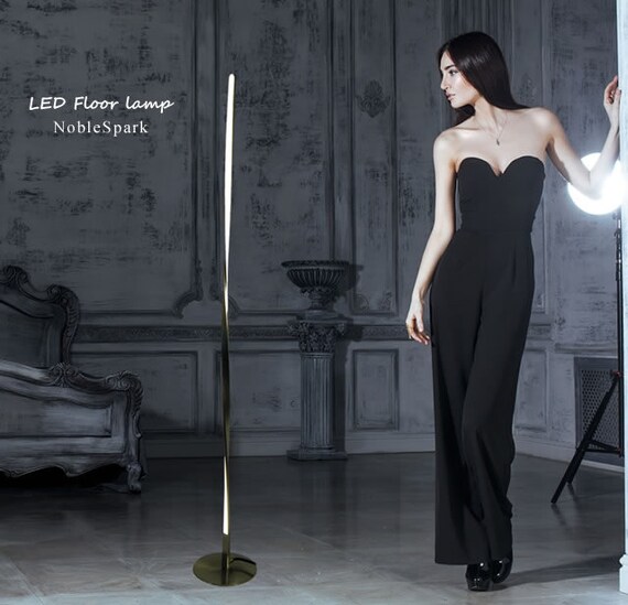 modern spiral led floor lamp