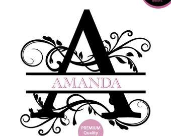 Download Svg Split Monogram Etsy