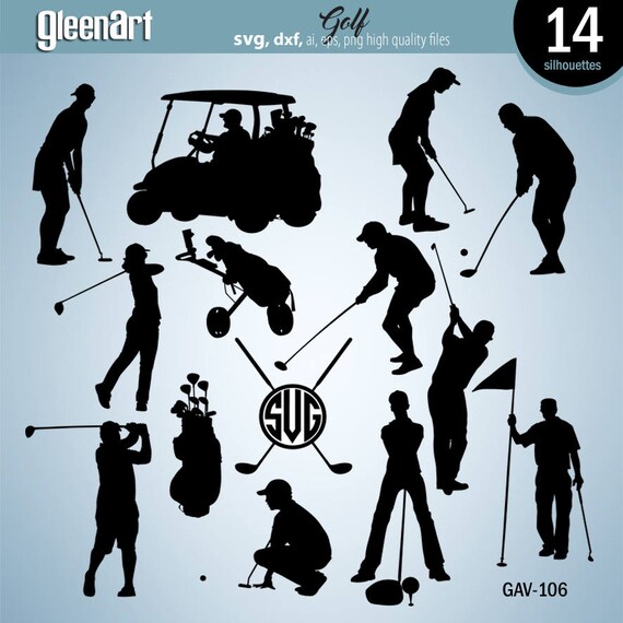 Download Free Golf Silhouettes Golf Svg Golf Svg Cutfile Sport Svg Etsy SVG Cut Files