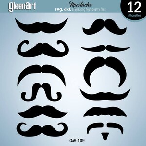 Sale - Mustache svg clipart, mustache silhouettes, svg file, cricut design, mustache,  svg, dxf, eps, png INSTANT DIGITAL DOWNLOAD