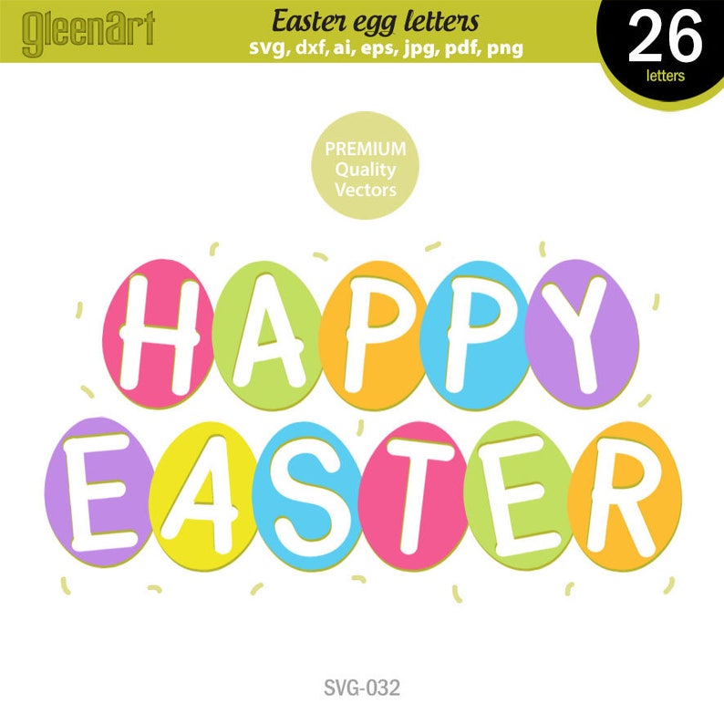 Easter Font Svg Easter Alphabet Easter Egg Font Svg Easter - Etsy