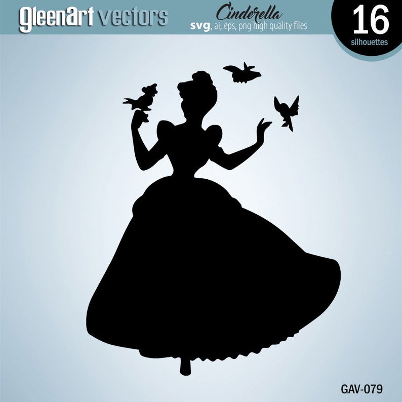 Download Cinderella svg Cinderella silhouettes Cinderella cut file | Etsy