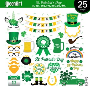St Patrick&#39;s Day svg, Happy Saint Patricks Day, Lucky svg, St Patricks Day Design Bundle, Shamrock Mosaic Heart, Shamrock svg, INSTANT SVG