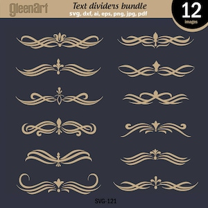 Font Swoosh Tails Ornamental Vector Graphic by nurearth · Creative Fabrica