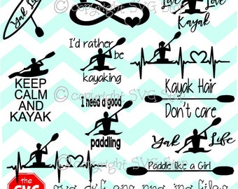 Kayak svg | Etsy