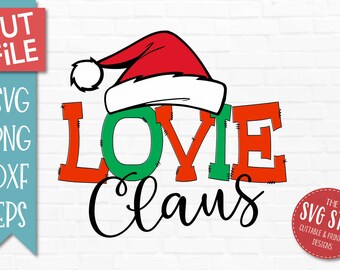 Lovie Claus SVG, DXF Png Eps Christmas Cut File