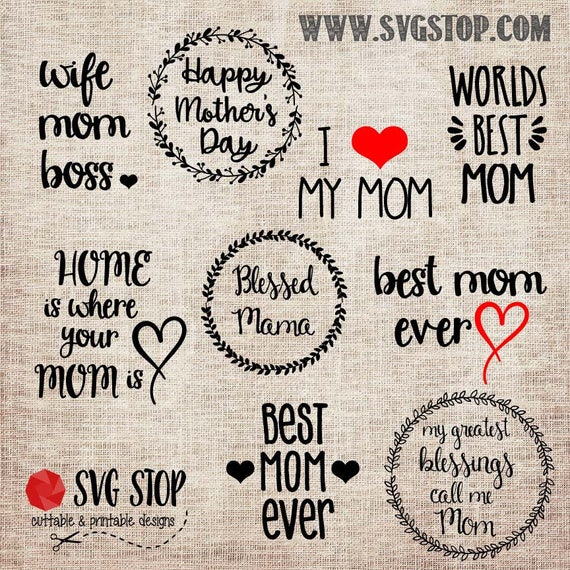 Download Items similar to Mother's Day SVG - Bundle - Svg Dxf Png ...