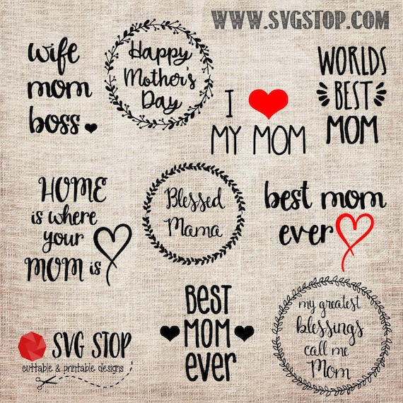 Download Items similar to Mother's Day SVG - Bundle - Svg Dxf Png ...