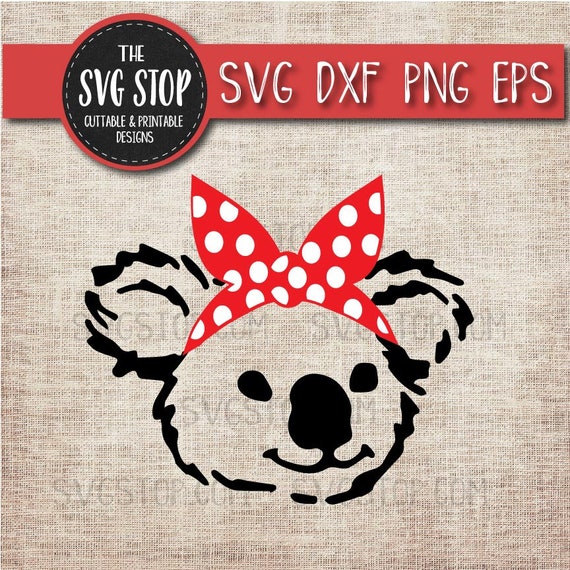 Download Animal Bandana Design Koala Bandana Svg Dxf Png Eps | Etsy