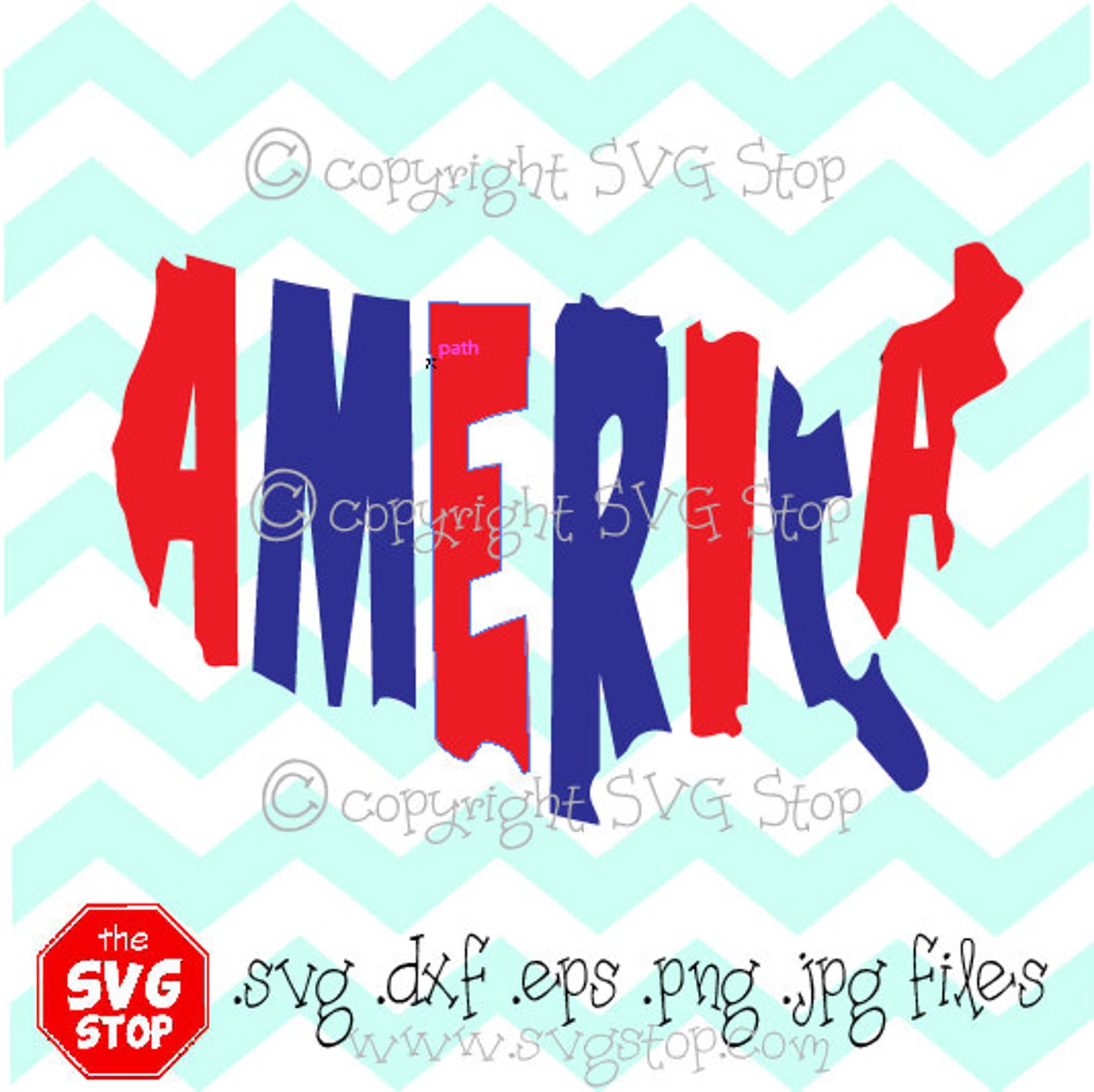 America Word Art Svg Dxf Jpg Png Eps Files for Cricut Etsy