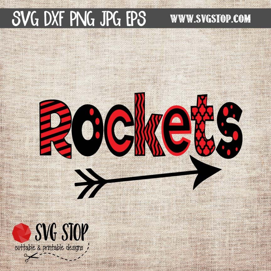 Anna Rockets Svg Rockets Mascot Mini Bundle - SVG, DXF, PNG, Jpg, Eps - Clip Art Cut ...