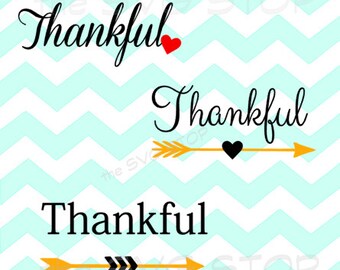 Thankful Arrows SVG and studio files for Cricut, Silhouette, Vinyl Cutters and Screen Printing