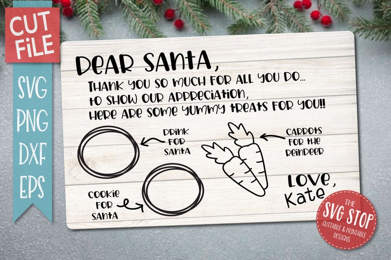 Download Santa Tray Bundle Cookie Plate SVG DXF Png Eps Christmas ...