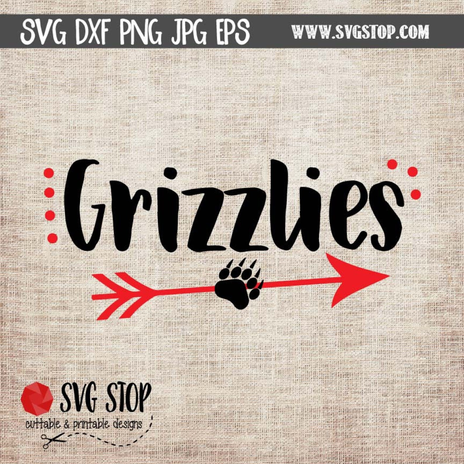 Grizzly Mascot Mini Bundle SVG DXF PNG Jpg Eps Clip | Etsy