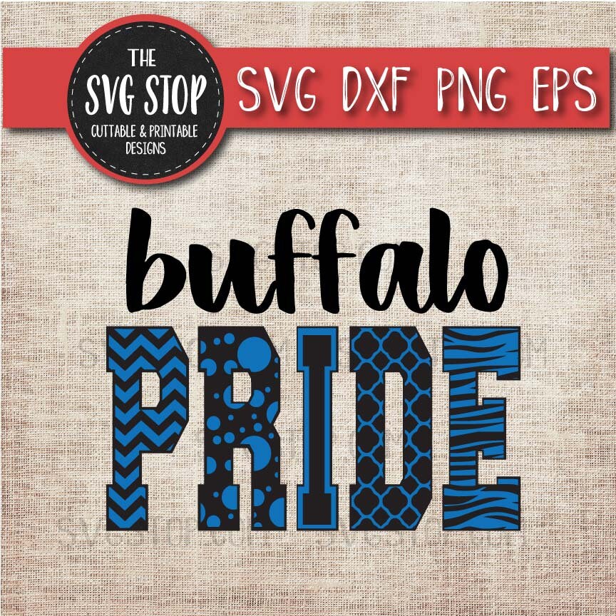 Buffalo Mascot Bundle - SVG, DXF, PNG Jpg Eps - Clip Art Cut File ...
