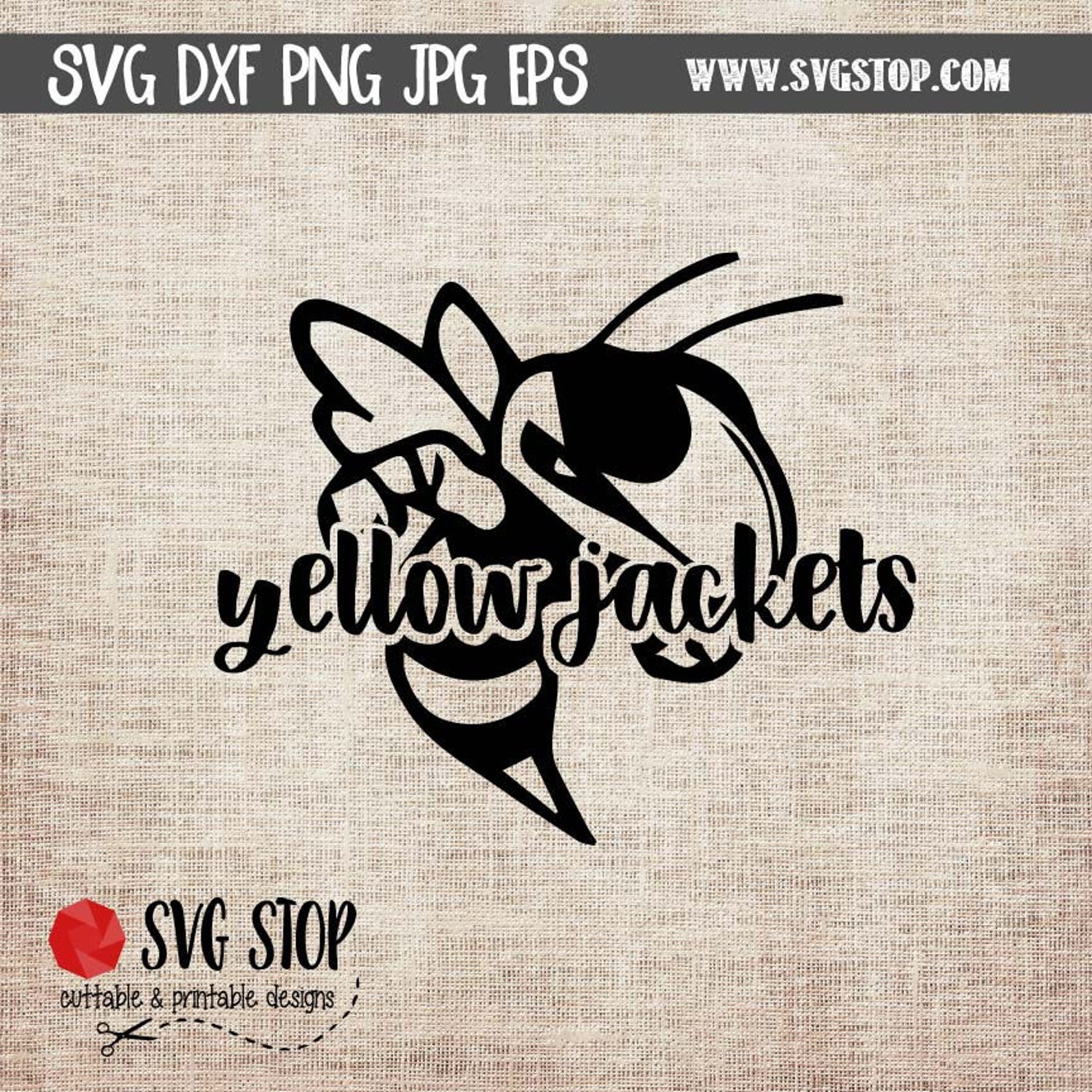 Yellow Jacket Mascot Bundle SVG DXF PNG Jpg Eps Clip Art Etsy