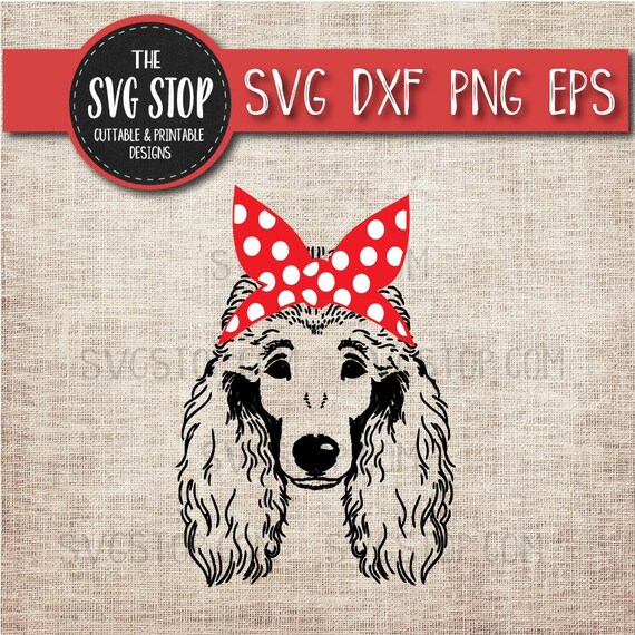 Download Animal Bandana Design Poodle Bandana Svg Dxf Png Eps | Etsy