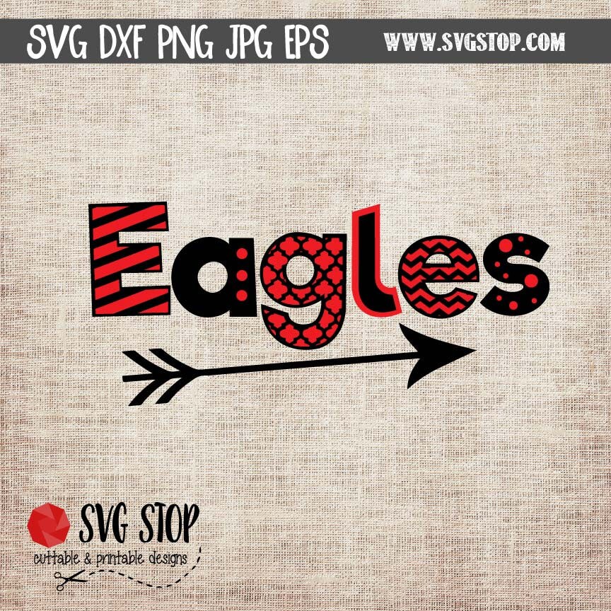 Eagles Mascot Mini Bundle SVG DXF PNG Jpg Eps Clip Art - Etsy