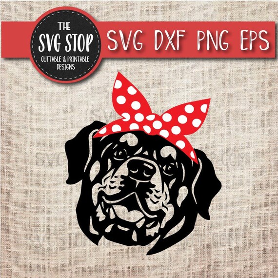 Download Animal Bandana Design Rottweiler Dog Bandana Svg Dxf Png Etsy