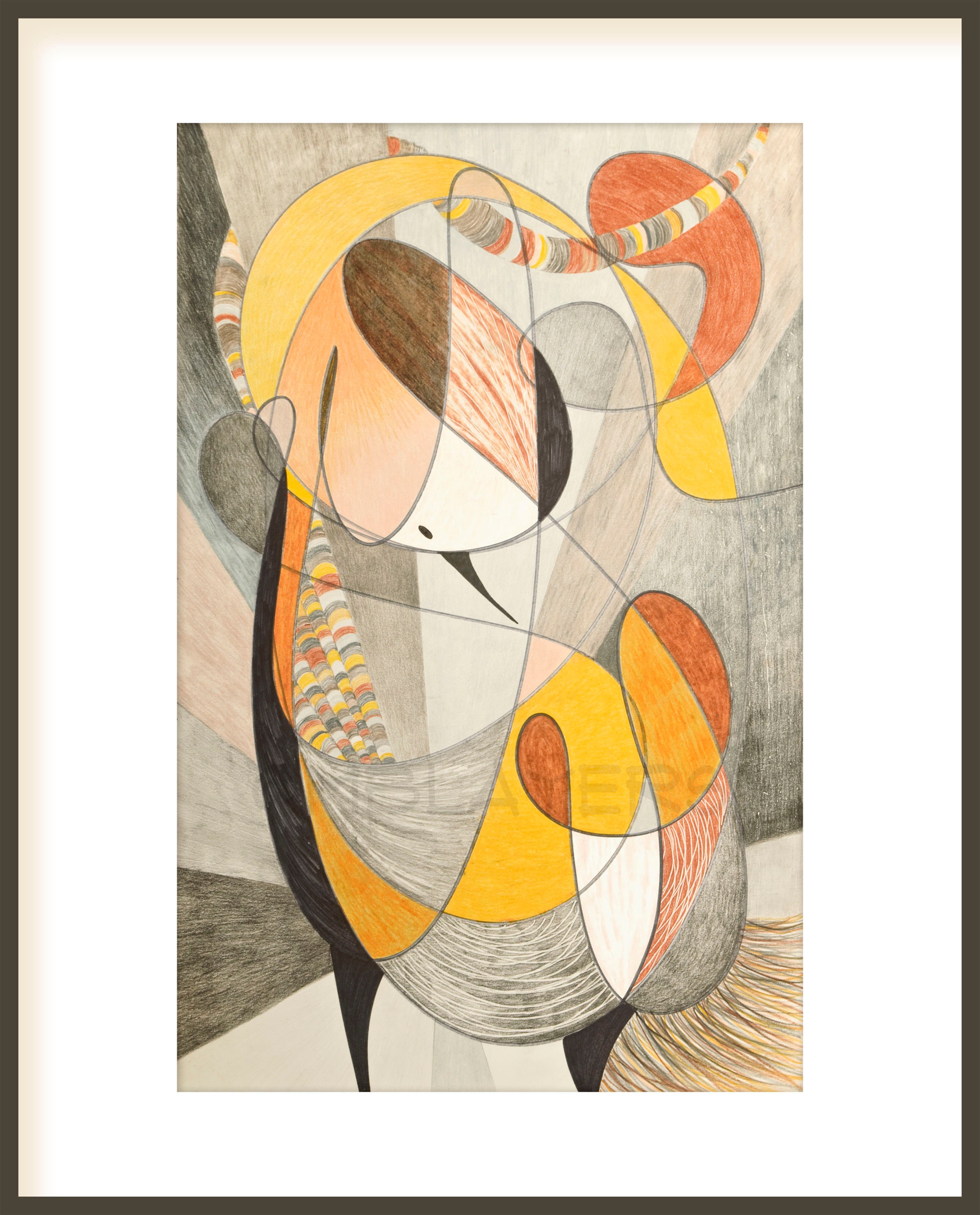 Mid Century Modern Bird Illustration Art Print Art Wall Print Etsy