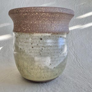 Old Corner Pottery Wall Pocket: Hand-Thrown Stoneware Vase, Celadon Sage Green Glaze