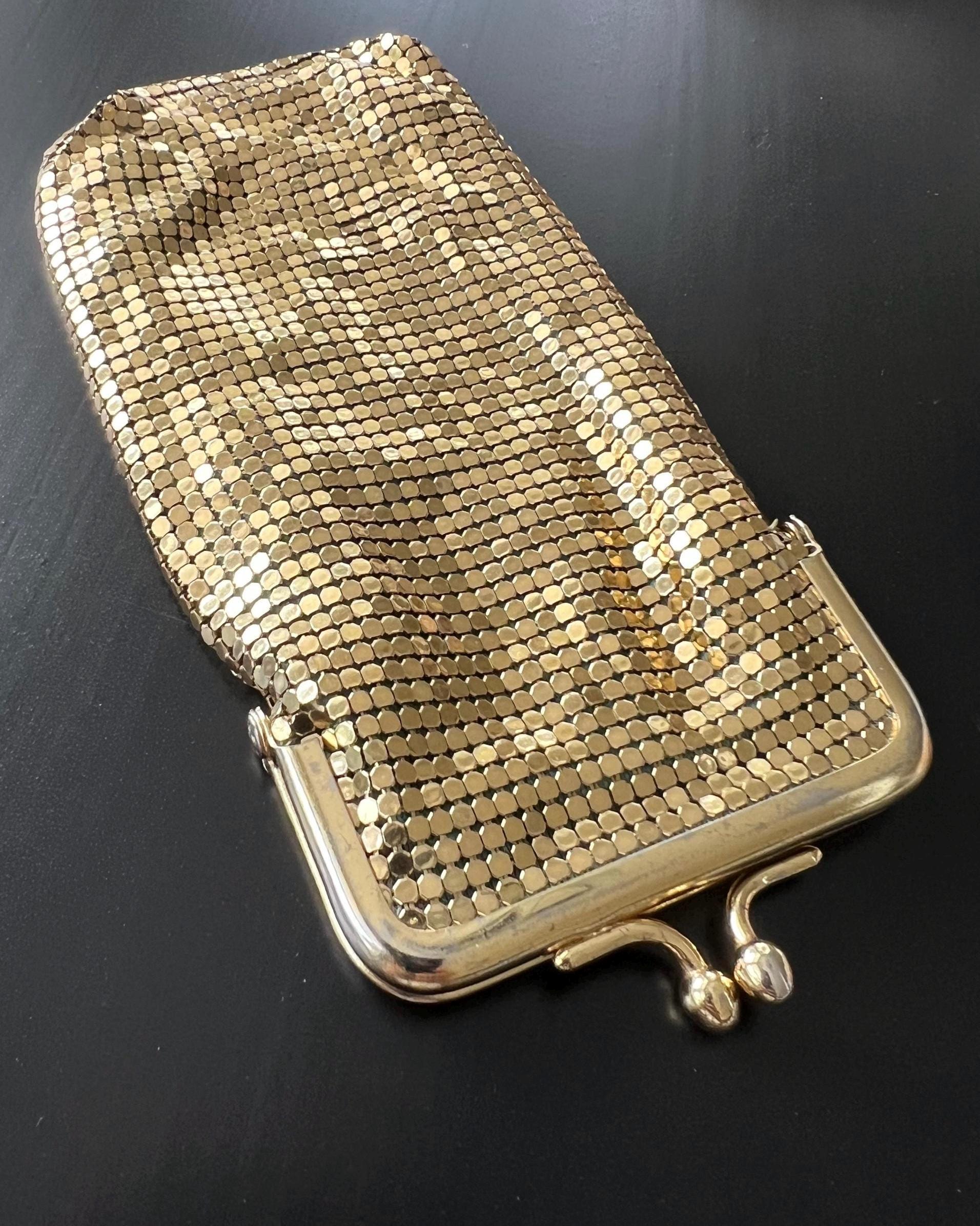 Whiting and Davis Gold Mesh Bag - Etsy