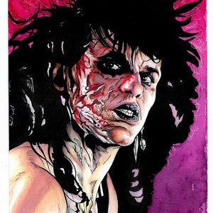 Sammi Curr Trick or Treat horror movie portrait art print